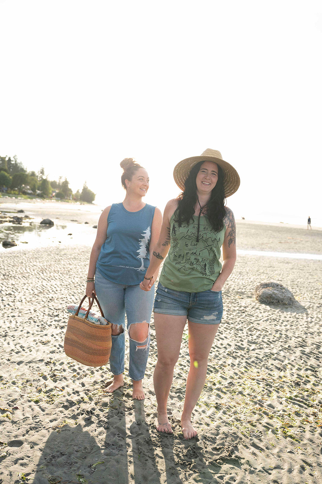 ELDERS- Women's Relaxed Tank - Heather Teal