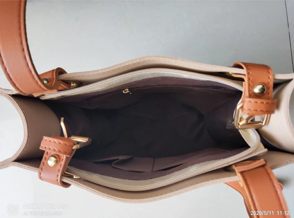 TrenLux Wear Women's Large Designer Pure Leather Handbag TrenLux Wear