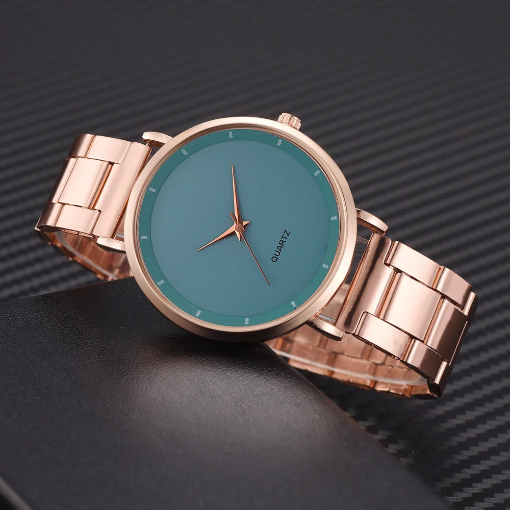 TrenLux Wear Women's Rose Gold Stainless Steel Fashion/Business Quartz Wristwatch TrenLux Wear