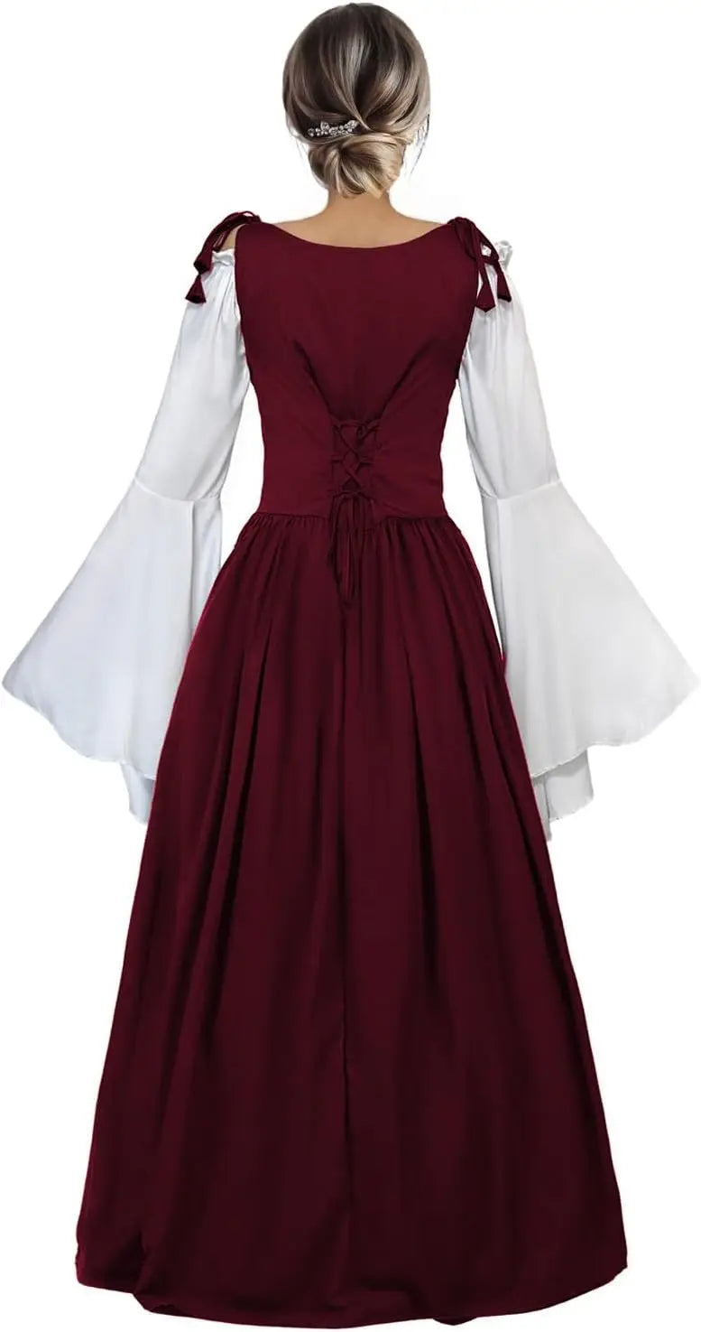 TrenLux Wear Women's Polyester Medieval Renaissance Faire Costume Dress The Glow Sanctuary
