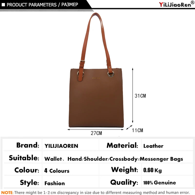 TrenLux Wear Women's Large Designer Pure Leather Handbag TrenLux Wear