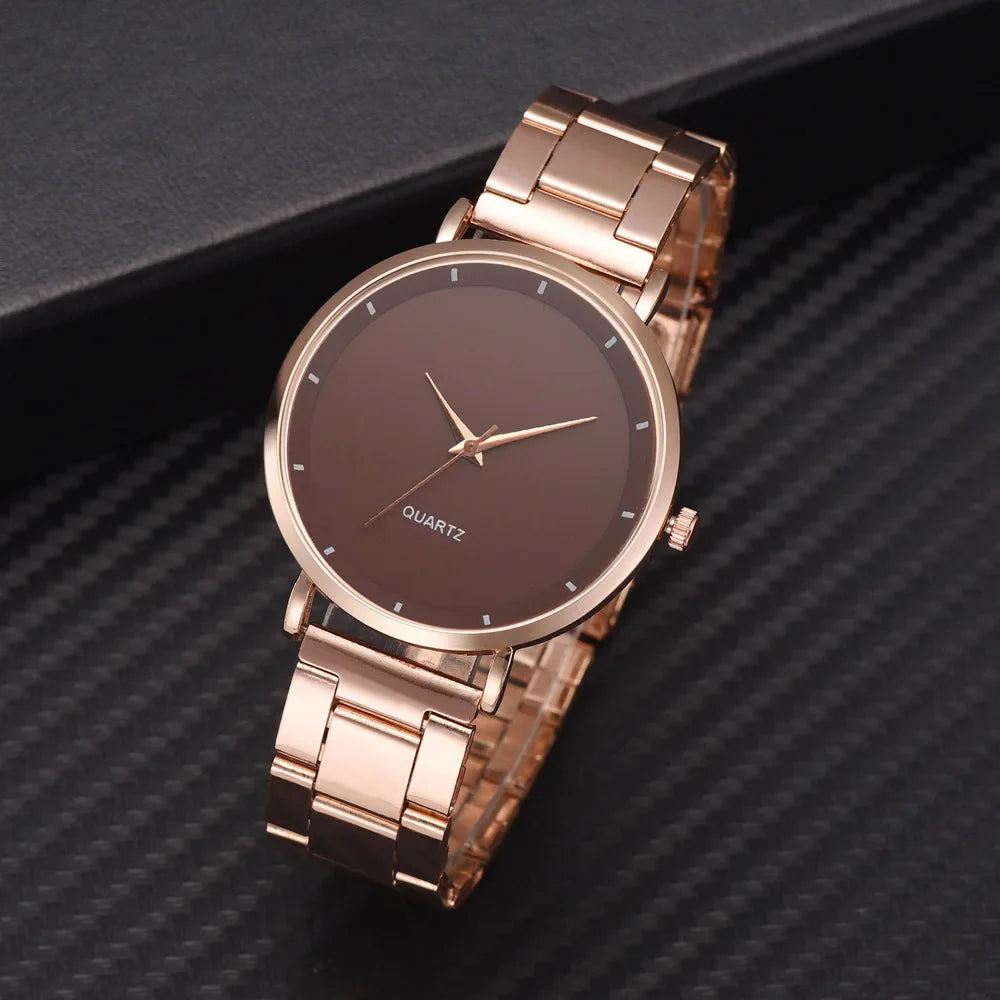 TrenLux Wear Women's Rose Gold Stainless Steel Fashion/Business Quartz Wristwatch TrenLux Wear