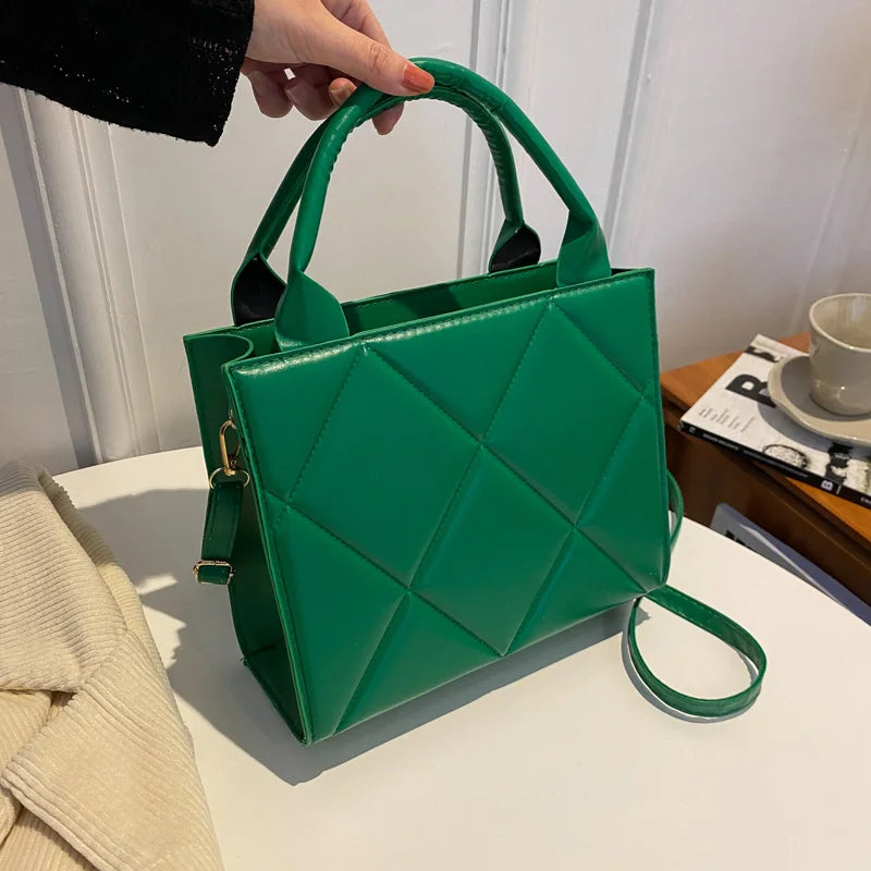 TrenLux Wear Women's Large Capacity Plaid Casual Fashion Handbag TrenLux Wear