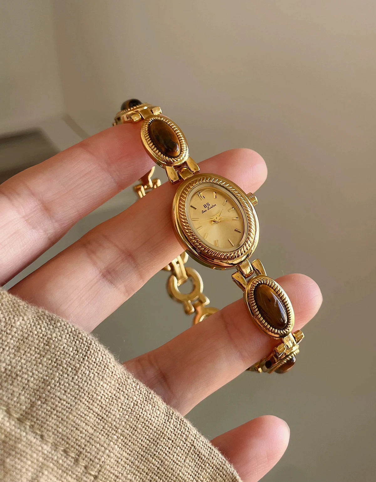 TrendLux Women's Luxury Jade Green Jewelry Bracelet Quartz Dress Wristwatch