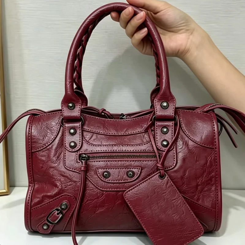 TrenLux Wear Women's Motorcycle Hobo High Capacity Luxury Handbag. TrenLux Wear