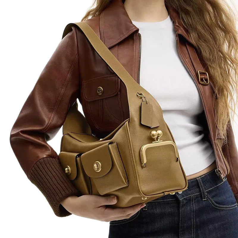 TrenLux Wear Women's Vintage Pure Leather Large Capacity Bag TrenLux Wear