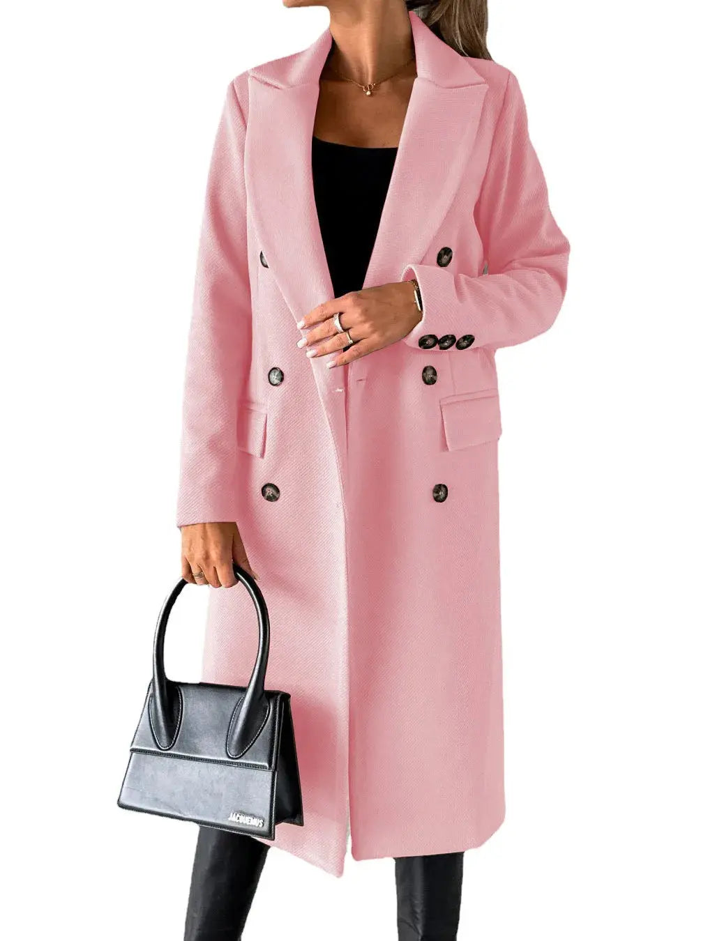 TrenLux Wear Women's Retro Double-Breasted Woolen Coat — Streetwear Winter Jacket TrenLux Wear