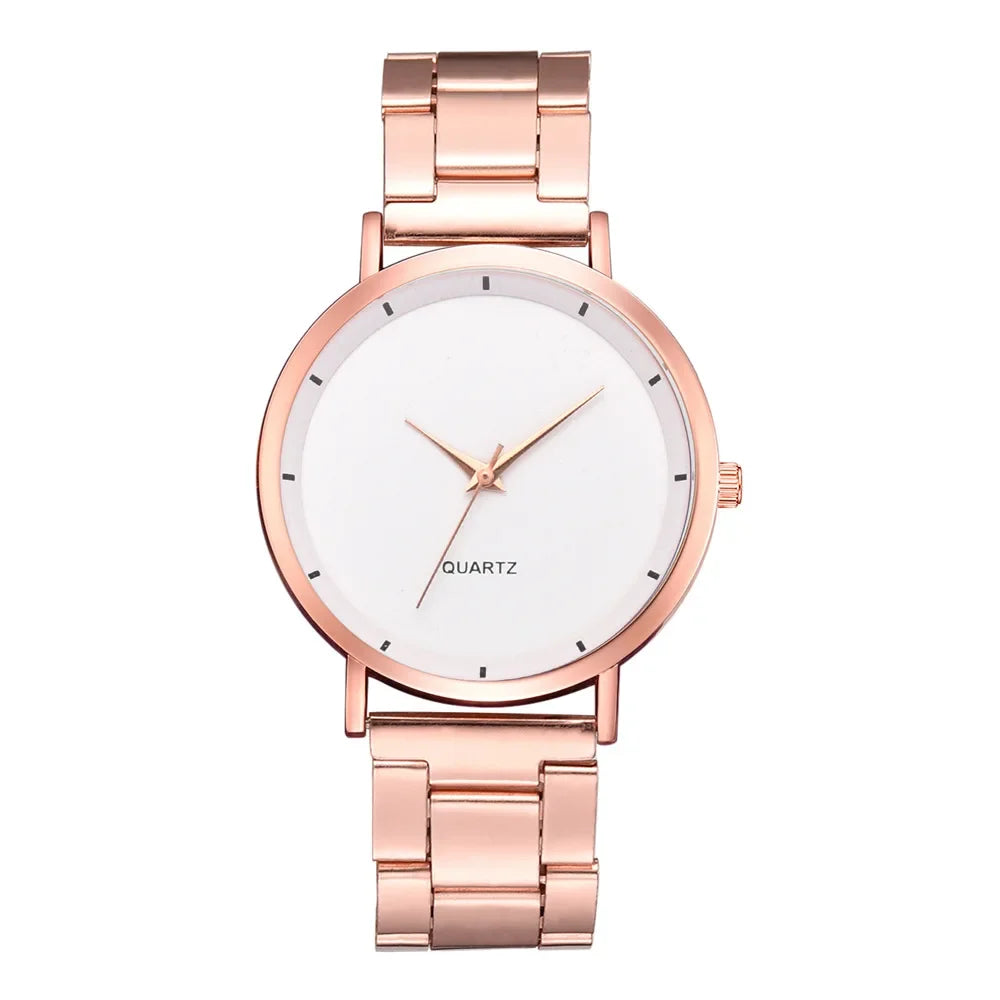 TrenLux Wear Women's Rose Gold Stainless Steel Fashion/Business Quartz Wristwatch TrenLux Wear
