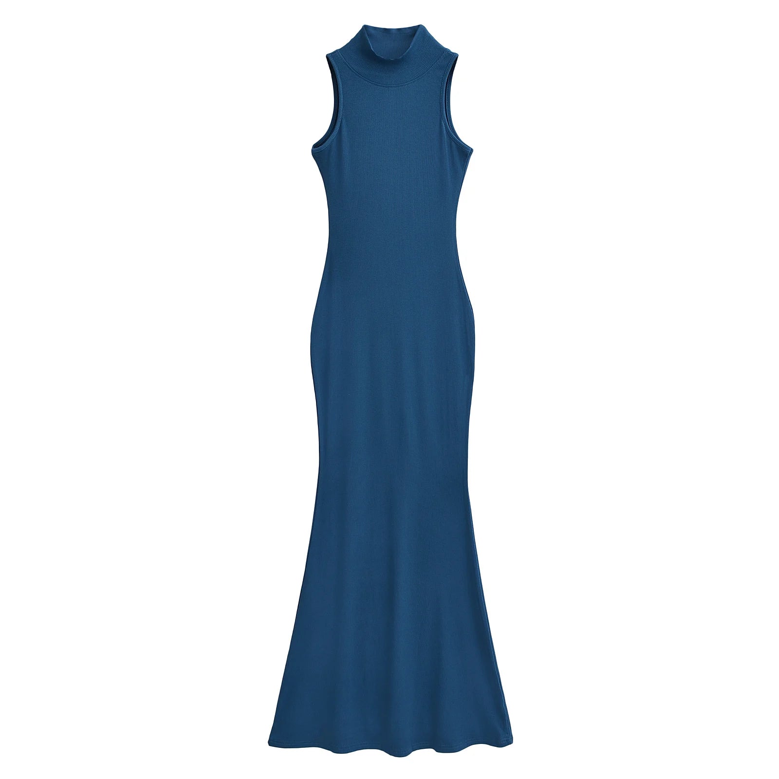 TrenLux Wear Women's Knit Turtleneck Bodycon Ankle-Length Maxi Dress The Glow Sanctuary