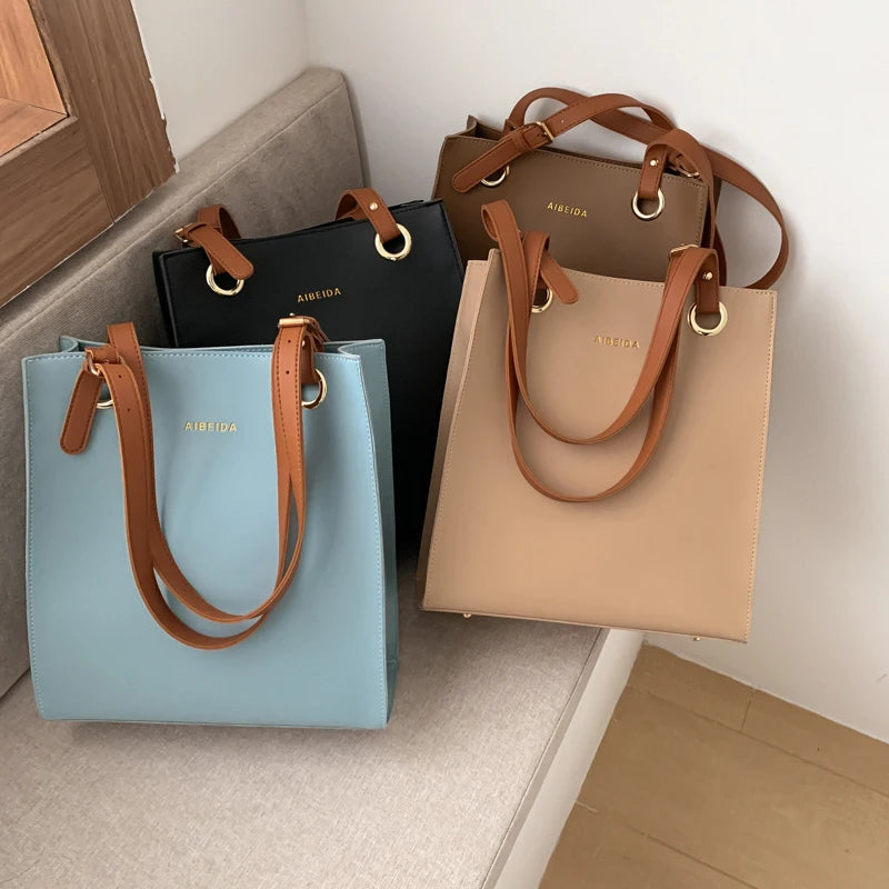 TrenLux Wear Women's Large Designer Pure Leather Handbag TrenLux Wear