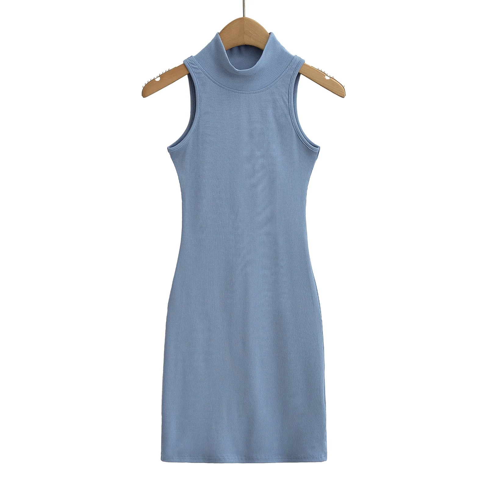 TrenLux Wear Women's Knit Turtleneck Bodycon Ankle-Length Maxi Dress The Glow Sanctuary
