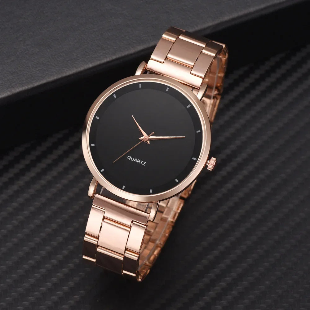 TrenLux Wear Women's Rose Gold Stainless Steel Fashion/Business Quartz Wristwatch TrenLux Wear